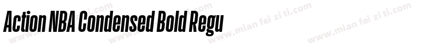 Action NBA Condensed Bold Regular字体转换